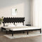 vidaXL Bed Frame without Mattress Black 200x200 cm Solid Wood
