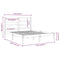 vidaXL Bed Frame without Mattress 120x190 cm Small Double Solid Wood