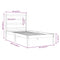 vidaXL Bed Frame without Mattress White 90x200 cm Solid Wood Pine
