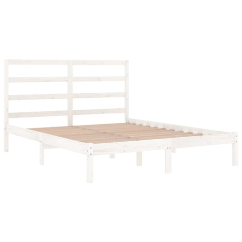 vidaXL Bed Frame without Mattress White 160x200 cm Solid Wood Pine