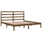 vidaXL Bed Frame without Mattress Honey Brown 200x200 cm Solid Wood Pine
