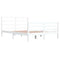 vidaXL Bed Frame without Mattress White Solid Wood Pine 160x200 cm