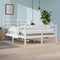 vidaXL Bed Frame without Mattress White Solid Wood Pine 160x200 cm
