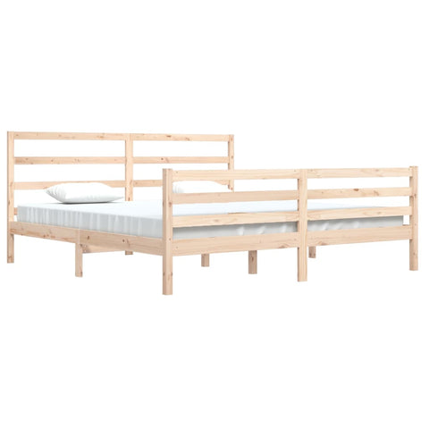 vidaXL Bed Frame without Mattress Solid Wood Pine 200x200 cm