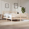 vidaXL Bed Frame without Mattress Solid Wood Pine 200x200 cm