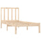 vidaXL Bed Frame without Mattress 75x190 cm Small Single Solid Wood Pine