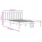 vidaXL Bed Frame without Mattress White Solid Wood Pine 200x200 cm