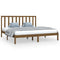 vidaXL Bed Frame without Mattress Honey Brown Solid Wood Pine 200x200 cm