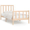 vidaXL Bed Frame without Mattress 90x190 cm Single Solid Wood