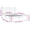 vidaXL Bed Frame without Mattress White 160x200 cm Solid Wood