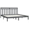 vidaXL Bed Frame without Mattress Grey 200x200 cm Solid Wood