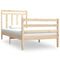 vidaXL Bed Frame without Mattress 90x190 cm Single Solid Wood