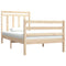 vidaXL Bed Frame without Mattress 90x190 cm Single Solid Wood