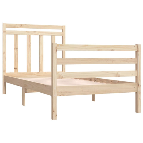 vidaXL Bed Frame without Mattress 90x190 cm Single Solid Wood