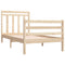 vidaXL Bed Frame without Mattress 90x190 cm Single Solid Wood