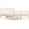 vidaXL Bed Frame without Mattress 160x200 cm Solid Wood