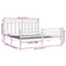 vidaXL Bed Frame without Mattress Grey 200x200 cm Solid Wood