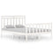 vidaXL Bed Frame without Mattress White 135x190 cm Double Solid Wood