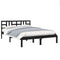vidaXL Bed Frame without Mattress Black 140x190 cm Solid Wood