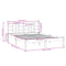 vidaXL Bed Frame without Mattress Black 140x190 cm Solid Wood