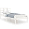 vidaXL Bed Frame without Mattress White 100x200 cm Solid Wood