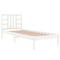 vidaXL Bed Frame without Mattress White 100x200 cm Solid Wood