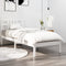 vidaXL Bed Frame without Mattress White 100x200 cm Solid Wood