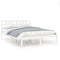 vidaXL Bed Frame without Mattress White 150x200 cm King Size Solid Wood