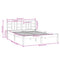 vidaXL Bed Frame without Mattress White 150x200 cm King Size Solid Wood