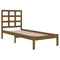 vidaXL Bed Frame without Mattress Honey Brown 100x200 cm Solid Wood