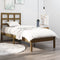 vidaXL Bed Frame without Mattress Honey Brown 100x200 cm Solid Wood