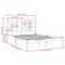 vidaXL Bed Frame without Mattress White 150x200 cm King Size Solid Wood