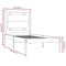 vidaXL Bed Frame without Mattress 75x190 cm Small Single Solid Wood