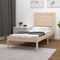 vidaXL Bed Frame without Mattress 75x190 cm Small Single Solid Wood