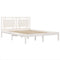 vidaXL Bed Frame without Mattress White 160x200 cm Solid Wood