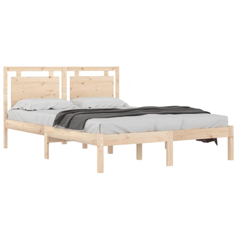 vidaXL Bed Frame without Mattress 200x200 cm Solid Wood