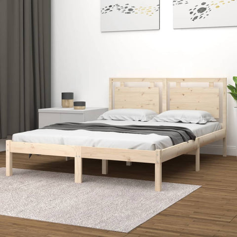 vidaXL Bed Frame without Mattress 200x200 cm Solid Wood