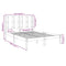 vidaXL Bed Frame without Mattress White 120x190 cm Small Double Solid Wood