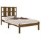 vidaXL Bed Frame without Mattress Honey Brown 100x200 cm  Solid Wood Pine