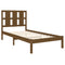 vidaXL Bed Frame without Mattress Honey Brown 100x200 cm  Solid Wood Pine