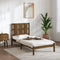 vidaXL Bed Frame without Mattress Honey Brown 100x200 cm  Solid Wood Pine