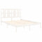 vidaXL Bed Frame without Mattress White 120x200 cm  Solid Wood Pine