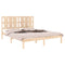 vidaXL Bed Frame without Mattress 150x200 cm King Size Solid Wood