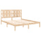 vidaXL Bed Frame without Mattress 150x200 cm King Size Solid Wood