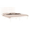 vidaXL Bed Frame without Mattress White 150x200 cm King Size Solid Wood