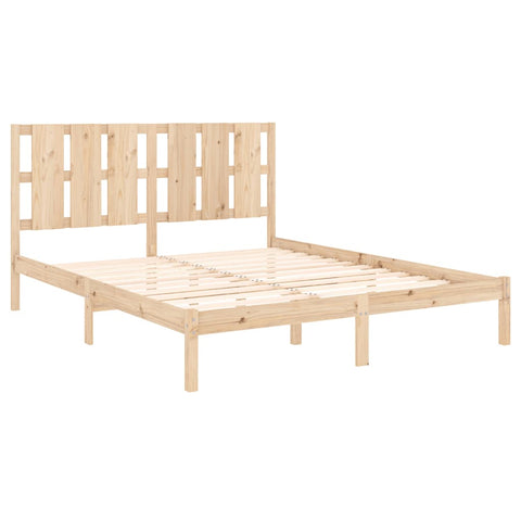 vidaXL Bed Frame without Mattress Pine 160x200 cm Solid Wood