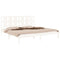 vidaXL Bed Frame without Mattress White 200x200 cm Solid Wood Pine