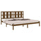 vidaXL Bed Frame without Mattress Honey Brown 200x200 cm Solid Wood Pine
