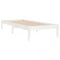 vidaXL Bed Frame without Mattress White 90x200 cm Solid Wood
