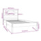 vidaXL Bed Frame without Mattress White 90x200 cm Solid Wood